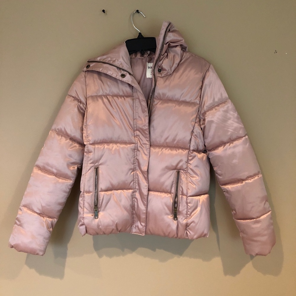 Mink colored puffer jacket
